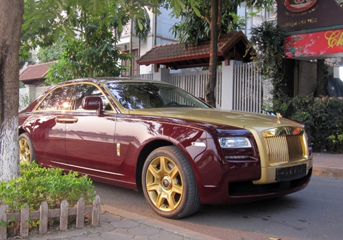  rolls-royce ghost mạ vàng độc nhất việt nam 