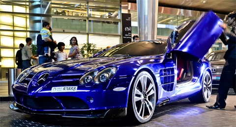  siêu xe mercedes slr mclaren màu lạ 