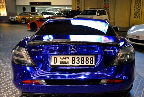  siêu xe mercedes slr mclaren màu lạ 