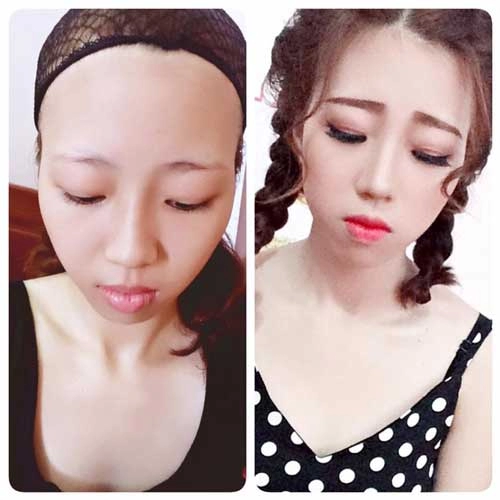 Sức mạnh của make up khẳng địnhtrên đời không bao giờ có gái xấu