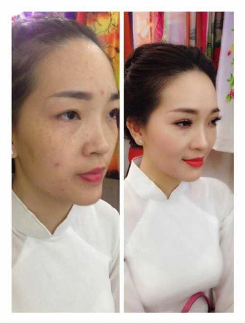 Sức mạnh của make up khẳng địnhtrên đời không bao giờ có gái xấu