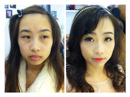 Sức mạnh của make up khẳng địnhtrên đời không bao giờ có gái xấu