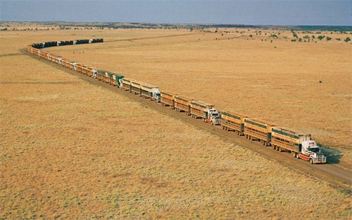  tàu đường bộ - những cỗ xe tải dài nhất thế giới 