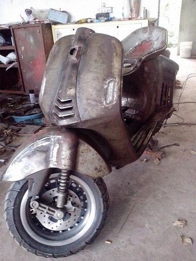  thợ việt nam tự chế siêu xe tay ga vespa 946 