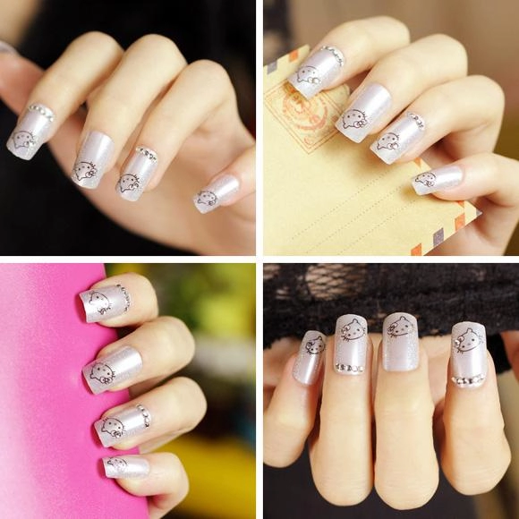 Top 15 mẫu móng tay nail hoạt hình đẹp dễ thương cho bạn gái 2017