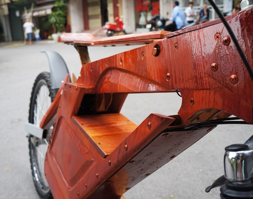  xe điện bằng gỗ tự chế 