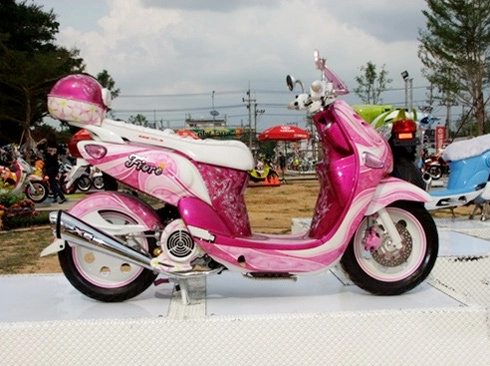  yamaha fiore độ phong cách barbie 