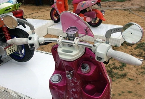  yamaha fiore độ phong cách barbie 