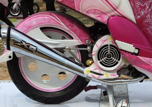  yamaha fiore độ phong cách barbie 