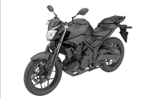  yamaha mt-03 - phiên bản nakedbike của r3 lộ diện 