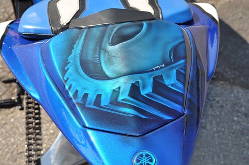  yamaha r1 ve airbrush 3d 