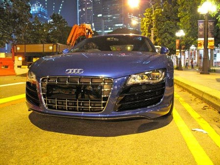  audi r8 v10 đầu tiên xuất hiện tại singapore 