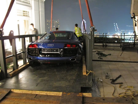  audi r8 v10 đầu tiên xuất hiện tại singapore 