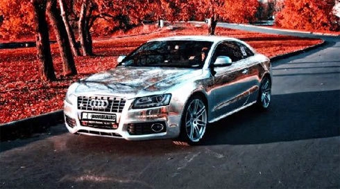  audi s5 mạ crôm ở matxcơva 