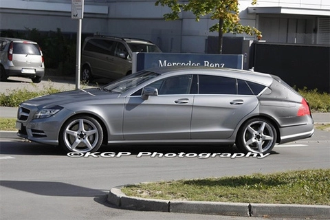  mercedes cls shooting brake trên đường thử 