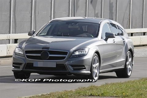  mercedes cls shooting brake trên đường thử 