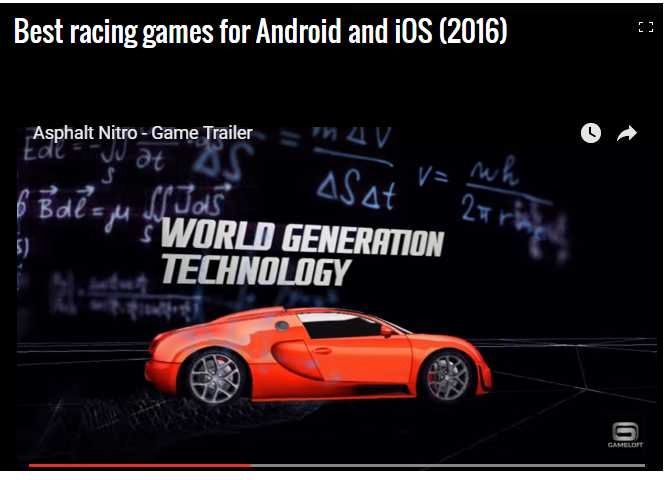 Nhưng game đua xe hot nhât 2016 cho dế chạy android va ios