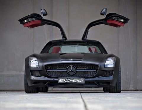  siêu xe mercedes sls amg độ toàn đen 