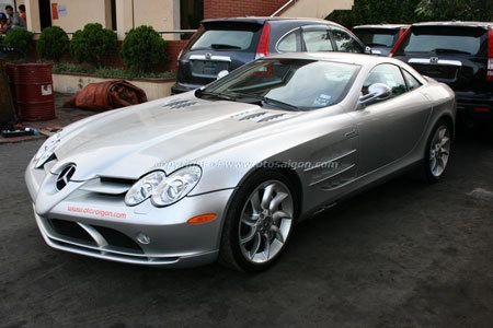  siêu xe mũi tên bạc mercedes slr mclaren về việt nam 