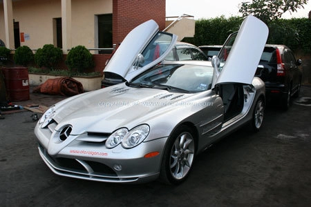  siêu xe mũi tên bạc mercedes slr mclaren về việt nam 