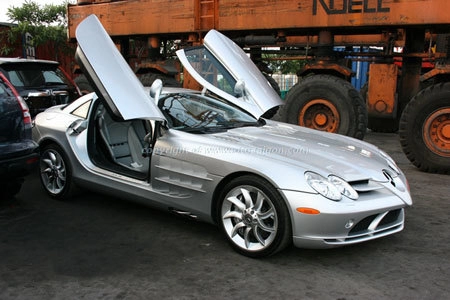 siêu xe mũi tên bạc mercedes slr mclaren về việt nam 