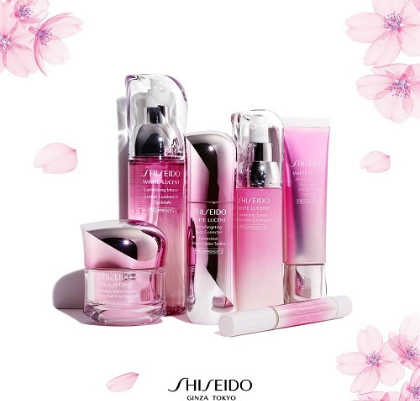  da trắng hồng rạng rỡ với mỹ phẩm shiseido 