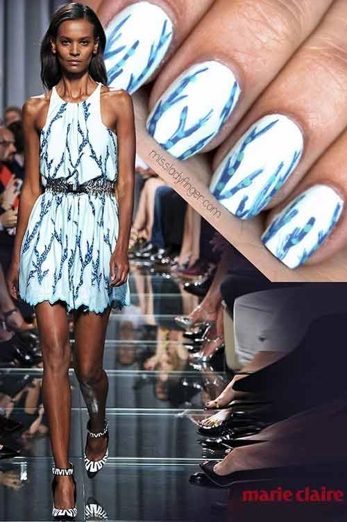 Gợi ý mẫu nail lấy cảm hứng từ sàn diễn thời trang