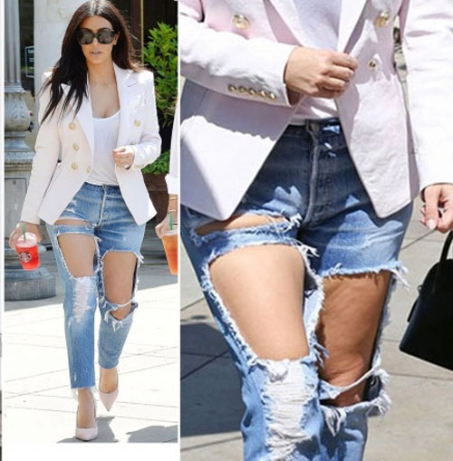 Jeans rơi vào tay kim kardashian trở thành những mốt khó coi nhất quả đất