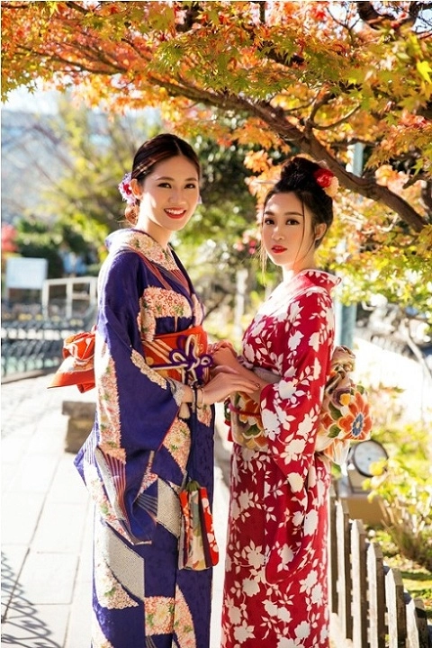 Mỹ linh thanh tú mặc kimono đẹp hơn cả gái nhật