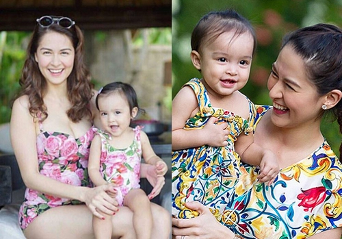  mỹ nhân đẹp nhất philippines thích mặc đồ đôi cùng con gái 