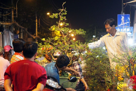 Bên hoa cô nhât sai gon nhôn nhip trong đêm