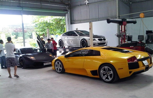  bộ đôi lamborghini độc tại sài gòn 