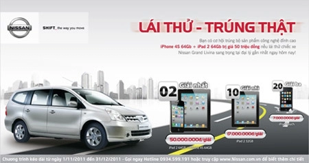  chương trình lái thử grand livina của nissan 