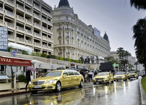  dàn mercedes mạ vàng ở lhp cannes 