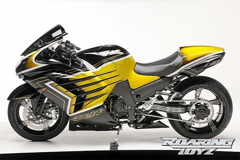  siêu môtô kawasaki zx-14r mạ vàng 24k 