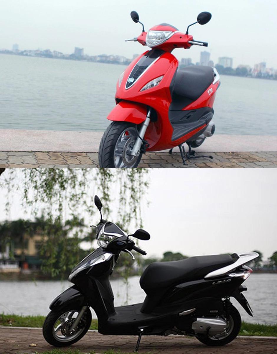 So sánh honda lead 125 và piaggio fly 3v 2015