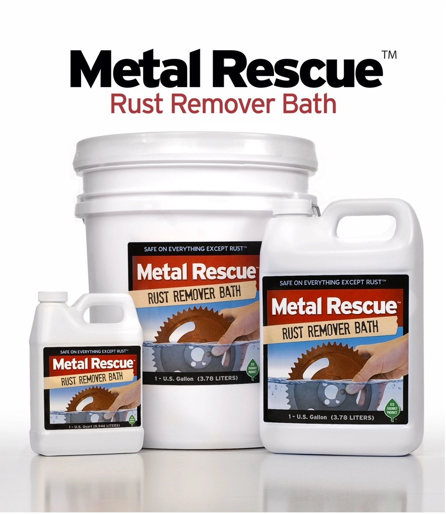 Tẩy rỉ sét bình xăng xe mô tô an toàn với metal rescue