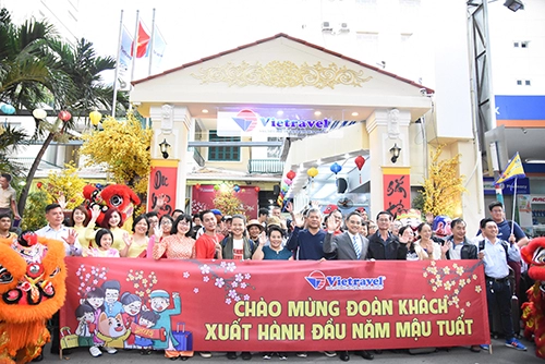  38000 lượt khách du xuân mậu tuất cùng vietravel