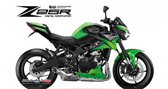Bản nakedbike z-25r của zx-25r có thể được ra mắt vào cuối năm nay
