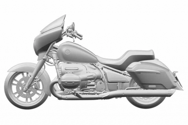 Bmw r18 touring mới lộ ảnh trong bằng sáng chế