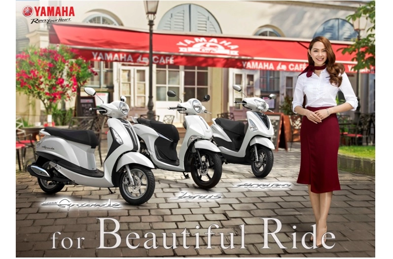 Bối cảnh thể hiện vẻ đẹp for beautiful ride tại yamaha café