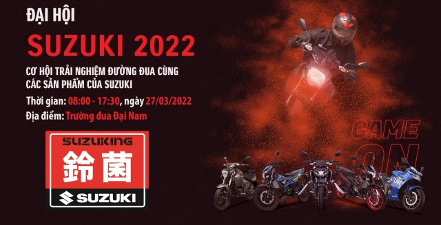 Đại hội suzuki 2022 phấn khích tốc độ cùng suzuki tại trường đua đại nam