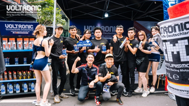 Dàn siêu phẩm chăm sóc xế cưng của hãng voltronic có mặt tại sport bike festival