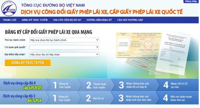 Đổi bằng lái online tại nhà với thời gian chưa tới 5 phút