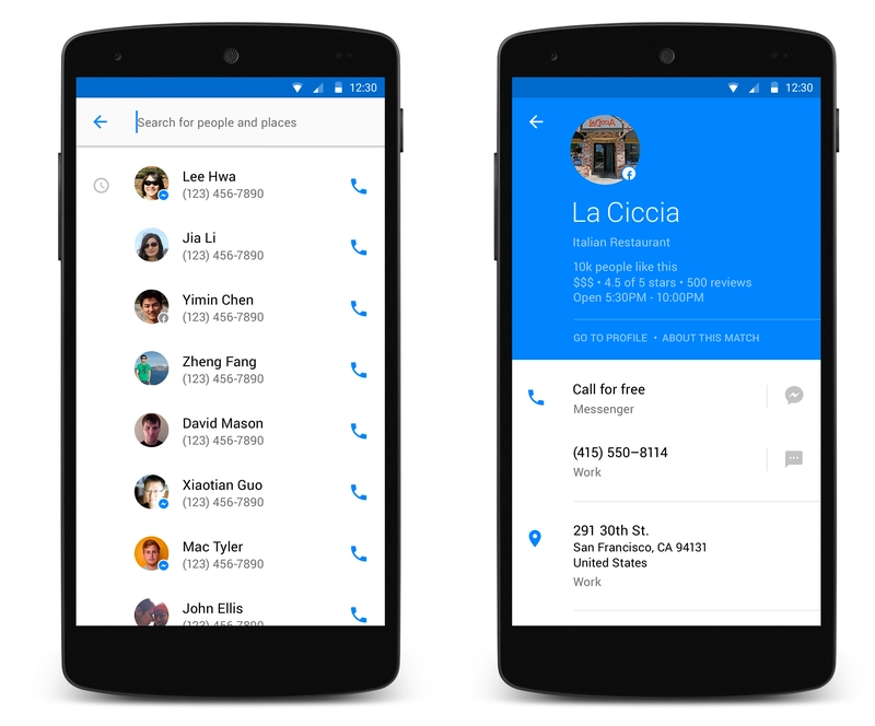 Facebook ra mắt hello thay thế ứng dụng gọi điện mặc định của android