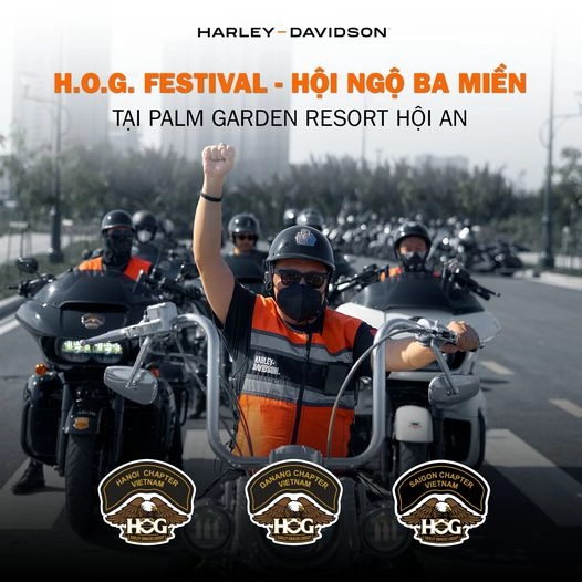 Hơn 300 cỗ máy harley-davidson sẽ tề tựu tại hành trình hog festival - hội ngộ 3 miền ở hội an