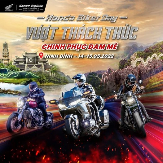 Honda biker day 2022 - đại náo ninh bình với sự quy tụ của hàng trăm xe mô tô honda