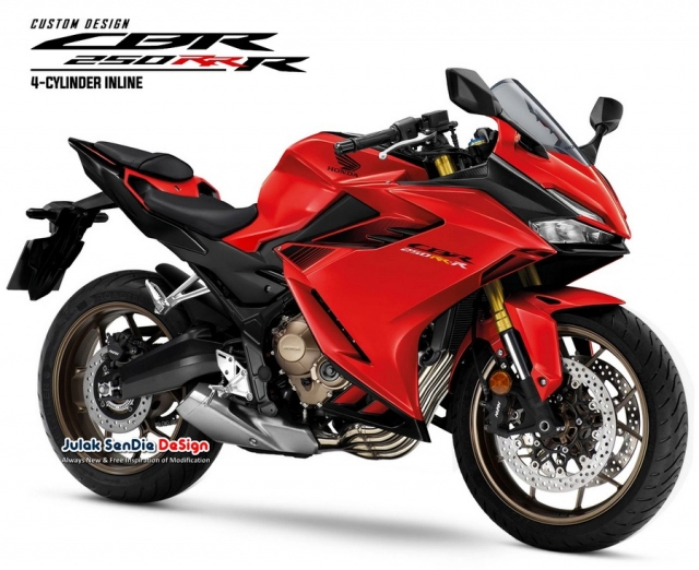 Honda cbr250rr-r 4 xi-lanh thẳng hàng hoàn toàn mới lộ ảnh thiết kế