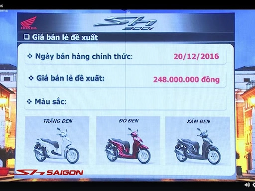 Honda đã gỡ sh 300i ra khỏi danh sách bán tại việt nam