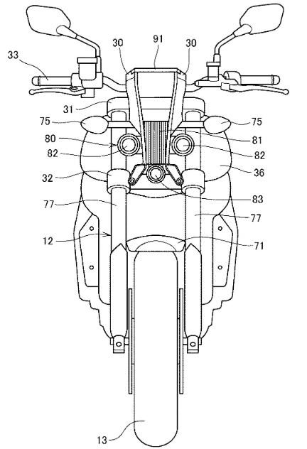 Honda đăng ký bằng sáng chế đồng hồ điều chỉnh góc nghiêng cho honda cb1000r mới